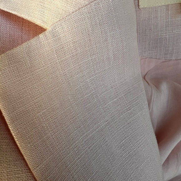 NWOT - S - MARA HOFFMAN TATUM blazer suit jacket linen pink pastel - Picture 8 of 8